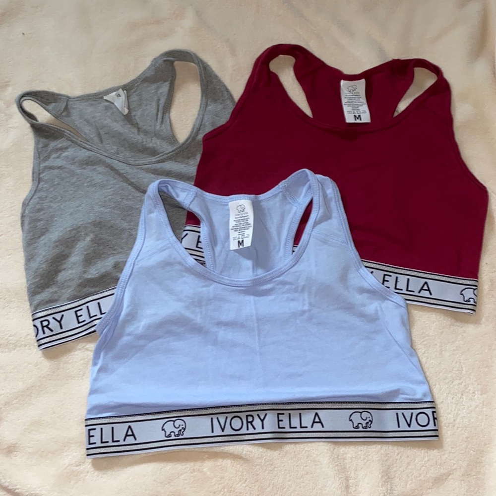 Ivory Ella Racerback Sports Bras